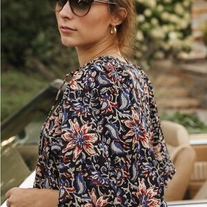 Mille Charlie Floral Puff Sleeve Blouse